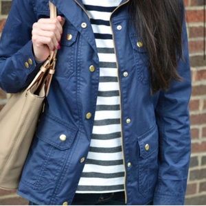 J Crew Navy Downtown Field Jacket Size S